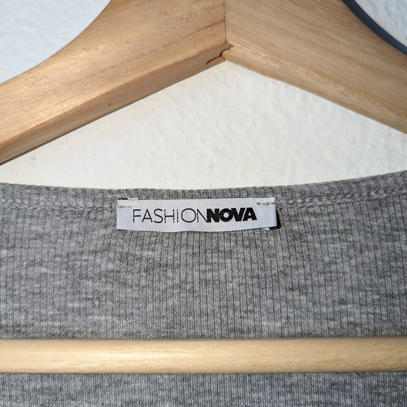 Fashion Nova Twisted For You Gray Sweater 2x - Picture 7 of 8